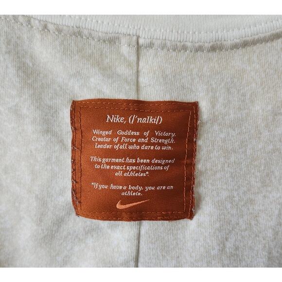 Nike XL Winged Goddess of Victory Short Sleeve Bodysuit One Piece Top Cream - Picture 5 of 8